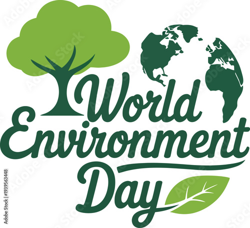 World environment day concept, save earth, tree on planet, leaf, ecology, green day, conservation