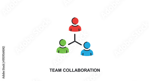 Three people in team collaboration.