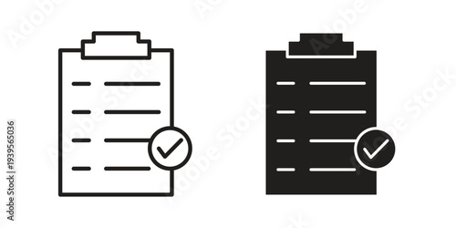 Summary icon in a simple, black and white style.