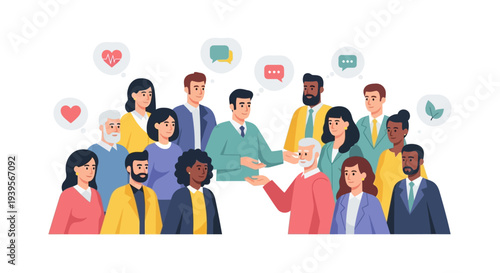 Diverse Group Communication & Collaboration with Social & Environmental Themes