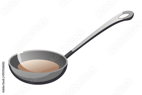Sleek stainless steel ladle with long handle for efficient serving and cooking in modern kitchen settings