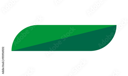 Split Extra Long Rectangle Green Leaf