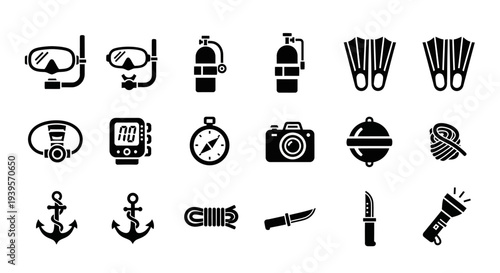Collection of Various Travel Related Icons.