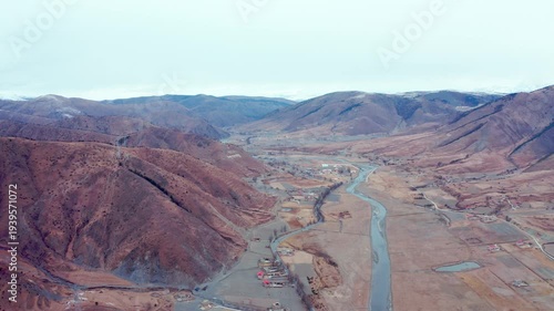 Wallpaper Mural Turquoise River Winding Through Alpine Valley, Ganzi Sichuan Torontodigital.ca