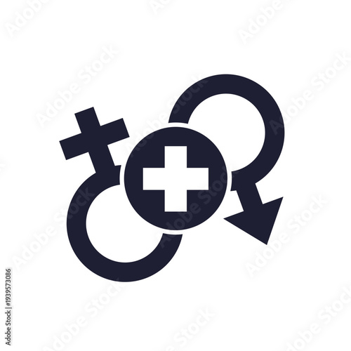 sex therapy icon on white