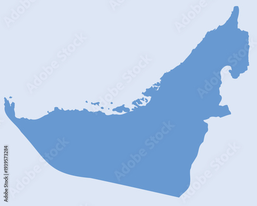 Detailed Map of United Arab Emirates With States 
