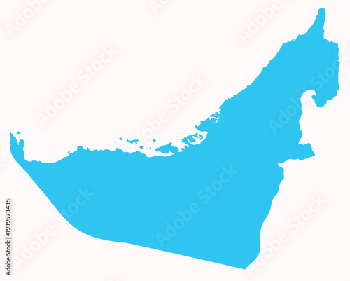 Detailed Map of United Arab Emirates With States and Cities