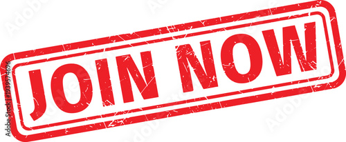 JOIN NOW red rubber stamp text