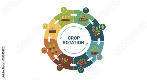 Crop Rotation Cycle Diagram: Sustainable Farming Practices for Soil Health and Agricultural Productivity