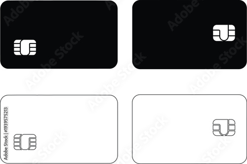 Sim card modules in different orientations and layouts