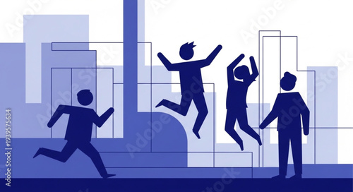 Children Playing and Jumping in Indoor Playground.