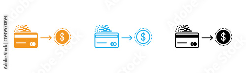 Credit card to cash flow process diagram
