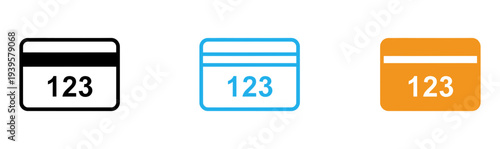 Colorful calendar icons with the number 123