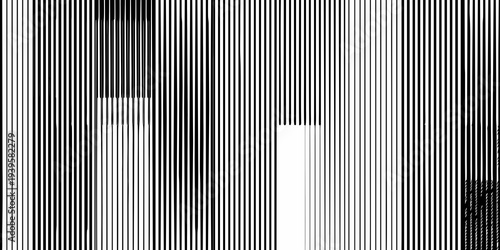 Abstract black and white vertical lines with rectangular white shapes