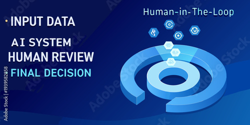 Human in the loop ai system data review and final decision process