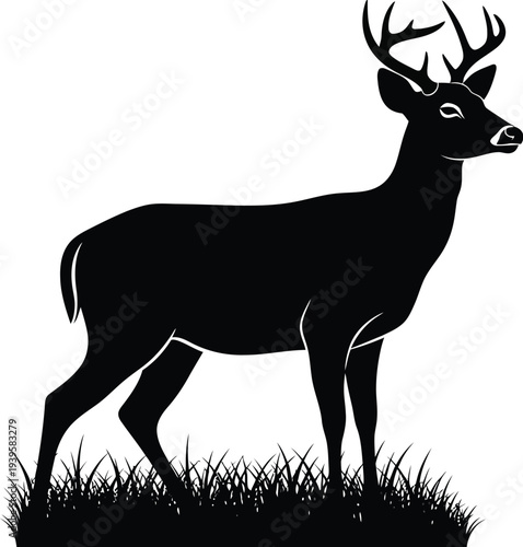 deer silhouette vector