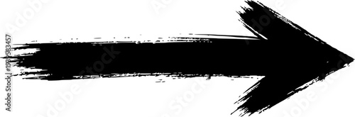 a black and white photo of an arrow