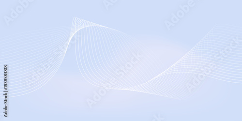 Texture pastel purple gradient background with white subtle wavy lines - futuristic minimalist vector illustration. creative flow curve