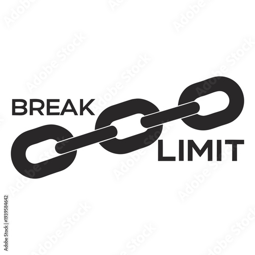 Breaking Chains Concept: Overcome Obstacles, Achieve Freedom, Limitless Potential, Growth