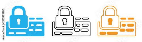 Secure payment card icons