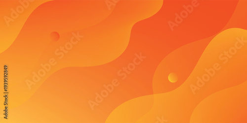 Minimal geometric background. Orange elements with fluid gradient. Dynamic shapes composition. Eps10 vector