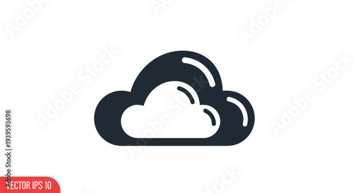 Cloud Icon Vector Graphic Design.