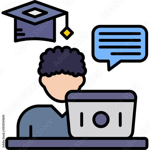 Online Learning Icon