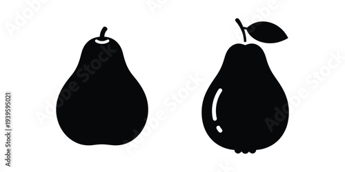 pears  silhouette icon.