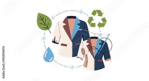 Circular Economy in Fashion: Sustainable Clothing Lifecycle, Textile Recycling, Upcycling & Repair