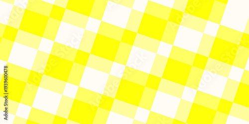 Yellow and white lattice vector illustration alternating into square shape medium size pattern. Eps 10 modern, abstract simple