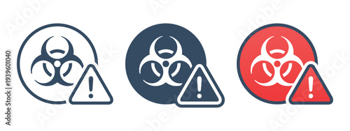 Toxic Warning Icon. Chemical Hazard Prevention Sign. Vector Illustration