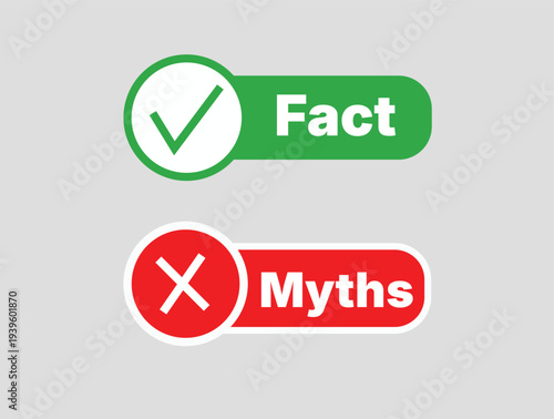 Fact vs myth verification labels