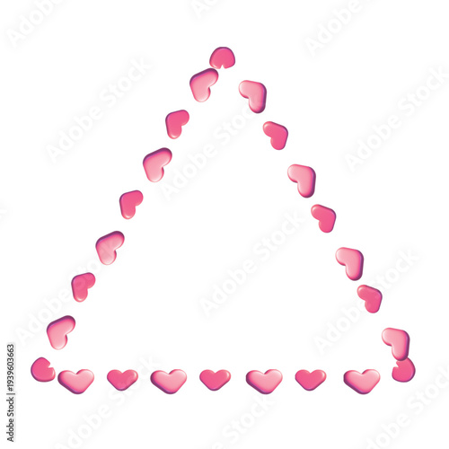 Heart triangle frame