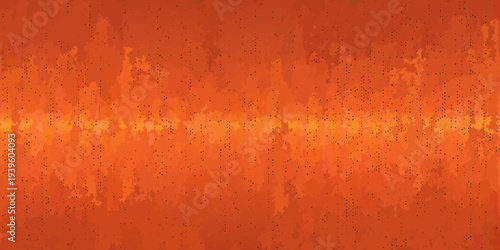 Abstract orange background with a textured speckled pattern and central line