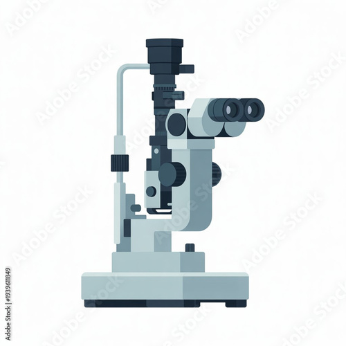 Ophthalmic Slit Lamp Examination Microscope Vector1.eps
