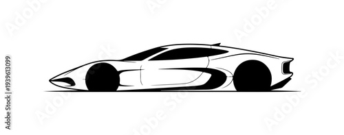 Vector sports car illustration