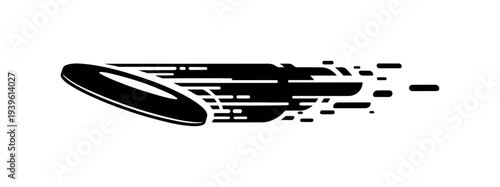 Black speed boat vector icon