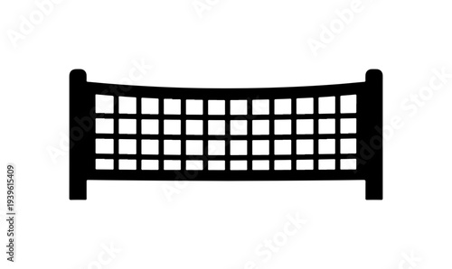 Vector black fence icon, gate symbol