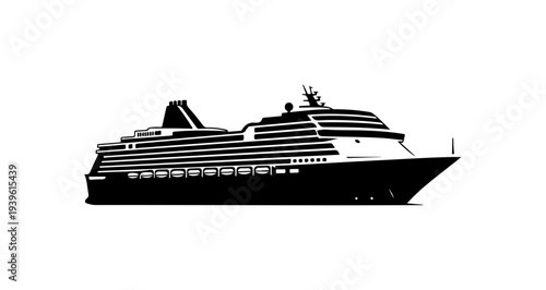 Vector cruise ship icon