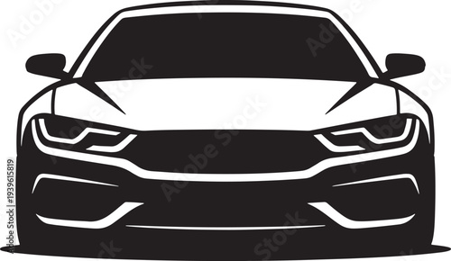 front view modern car design