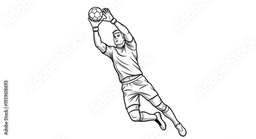 Volleyball player in mid air spiking the ball with intensity and athleticism