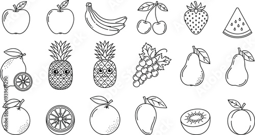 Set, of, Rustic, Wooden, Signs, Directional, Arrows, Boards, Tree, Icons, Spooky, Halloween, Pumpkins, Fitness, Dumbbells, and, Fruit, Vegetable, Line,