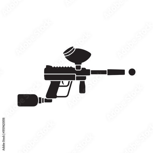 Paintball icon. Simple glyph, flat vector of adventure icons for ui and ux, website or mobile application