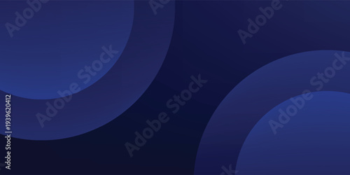 Abstract dark blue backround with circles. Vector illustration