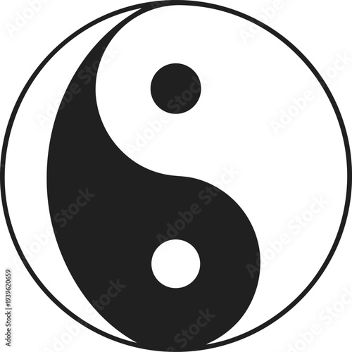 Yin Yang Balance Symbol Concept. Yin Yang Harmony Philosophy Concept. Yin Yang Balance and Harmony. Yin Yang Tao Philosophy Symbol. Yin Yang Spiritual Balance Concept. Yin Yang Eastern Philosophy Sine