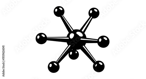 Black jacks toy illustration, a classic game for children, simple design.