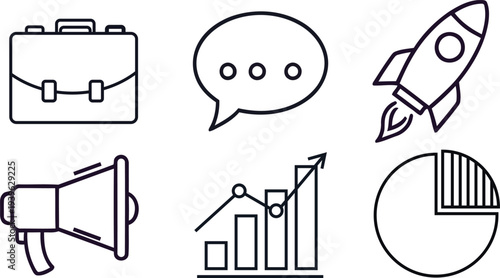 Business and communication icons