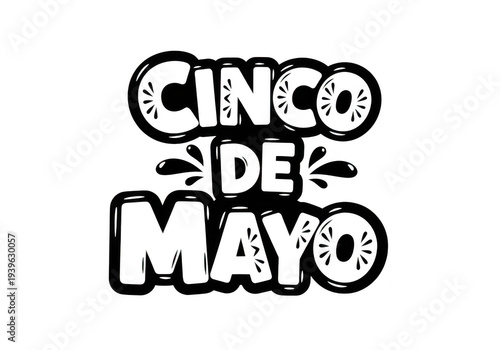 Cinco de mayo celebration logo design