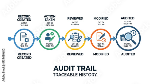 Audit Trail A Visual Representation of Traceable History and Process Compliance
