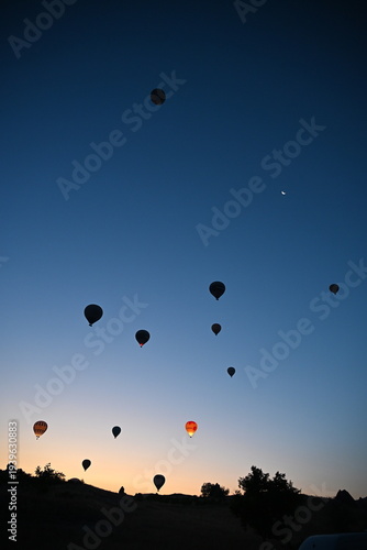 Scenic travel landscape in Turkey
